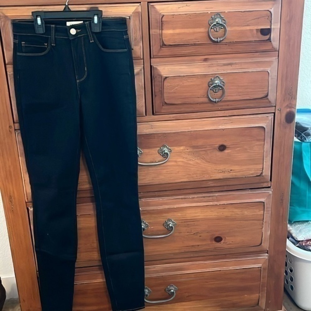 L’Agence Women’s Blue Tapered Leg Jeans Size 25 NWOT